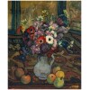 Emile Colinus 1884-1966. Bouquet d’Anémones Et De Fruits. 14