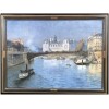 FRANK BOGGS Ecole Américaine Paris l’Hôtel de Ville vu du pont d’Arcole Huile sur toile signée 19