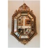 Miroir Octogonal En Bois Doré Napoléon III 11