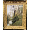 Isenbart Emile Paysage Du Doubs La Rivière Huile Sur Toile Signée 10