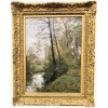 Isenbart Emile Paysage Du Doubs La Rivière Huile Sur Toile Signée 16