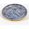 1911 René Lalique – Broche Mouches Verre Blanc Patiné Bleu Sur Clinquant Rose 7