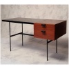 Bureau CM141 de Pierre Paulin pour Thonet – Acajou & Metal – Ca 1953 15