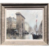 Herve Jules Tableau Impressionniste 20è Paris Porte St Martin Grands Boulevards huile toile signée 12