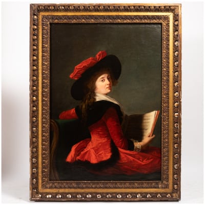D’après E. L. Vigée Le Brun (1755-1842), portrait de La baronne de Crussol, XIXe