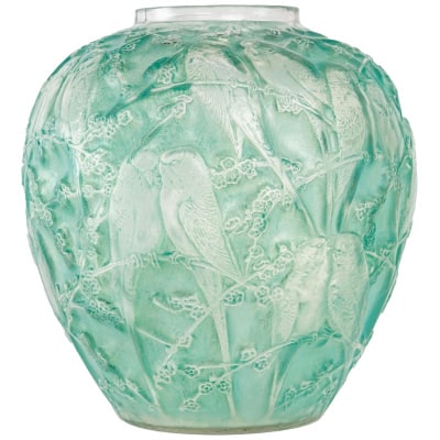 René Lalique : Vase “Perruches”