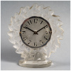 1931 René Lalique – Pendule Roitelets Verre Blanc Mouvement Mécanique Oméga 10