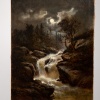 Hedmund Höd (11861-1888), La cascade de nuit, huile sur toile, 1878 11