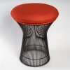 Warren Platner – Knoll International – Tabouret Tissus Kvadrat Tonus Structure Métal Bronze 7