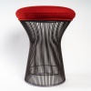 Warren Platner – Knoll International – Tabouret Tissus Kvadrat Tonus Structure Métal Bronze 8