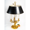 Grande lampe bouillotte en bronze doré de style Louis XVI. 14