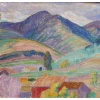 DETROY Léon Paysage de Provence, le Mas dans la montagne Huile sur toile signée 19