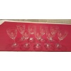 11 Verres à eau,20 verres à vin de la cristallerie Saint Louis modèle Manon 8