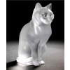 Lalique France : “Chat Assis” en cristal 10