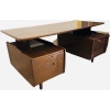 Jacques Hauville Bureau double face ouvrant par trois tiroirs et un caisson 9