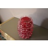 Ancien vase en verre de Murano rouge Rostrato rubis 30