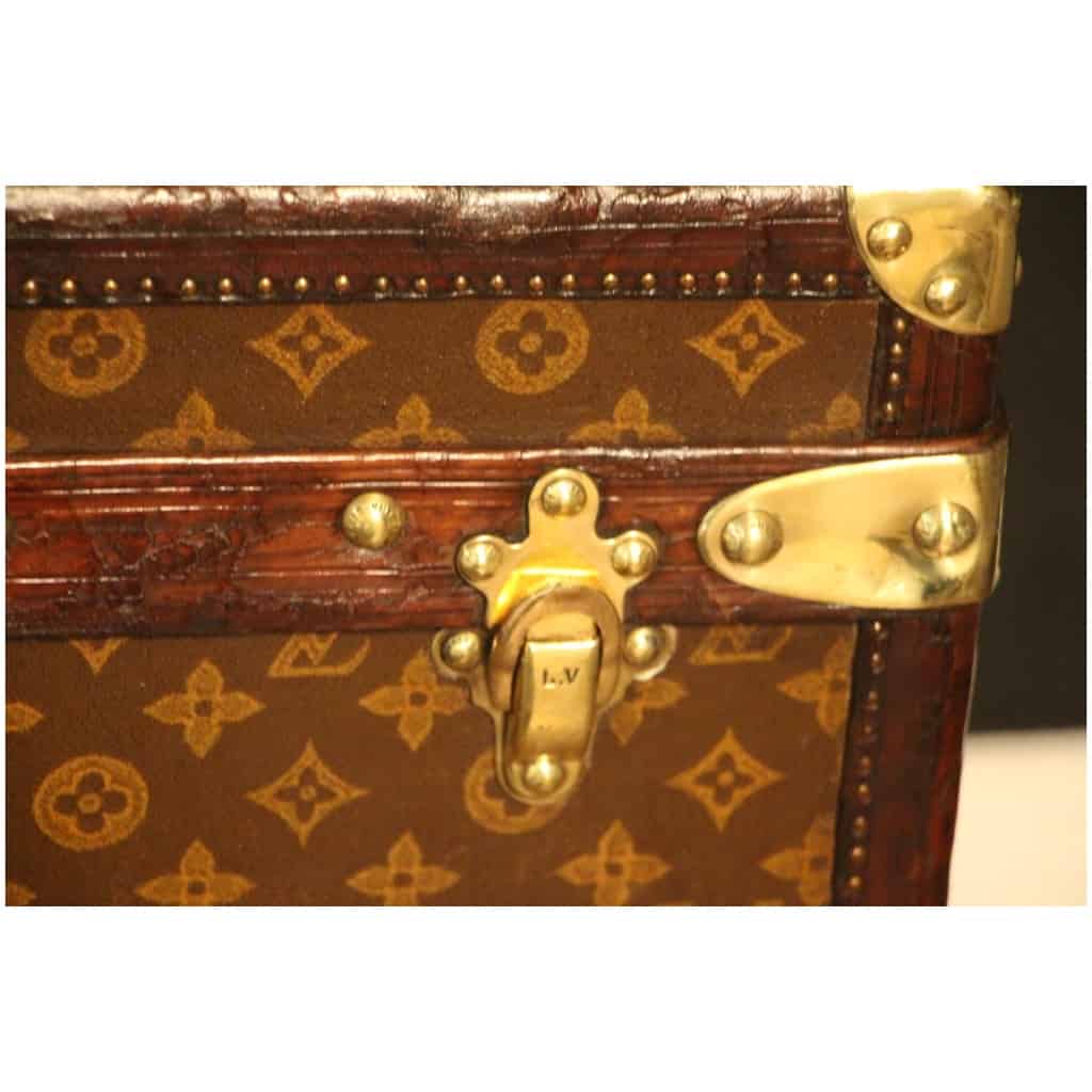 Stenciled Monogram Steamer Trunk from Louis Vuitton, 1920s for