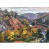 SMITH Alfred Vallée de la Creuse en automne Huile sur toile signée certificat 16