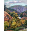 SMITH Alfred Vallée de la Creuse en automne Huile sur toile signée certificat 22