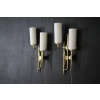 Moderne Midcentury Paire d’appliques murales en bronze style Maison Arlus de Felix Agostini 20