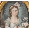 Portrait d’une jeune fille au ruban rose. 12