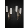 Moderne Midcentury Paire d’appliques murales en bronze style Maison Arlus de Felix Agostini 27