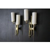 Moderne Midcentury Paire d’appliques murales en bronze style Maison Arlus de Felix Agostini 24