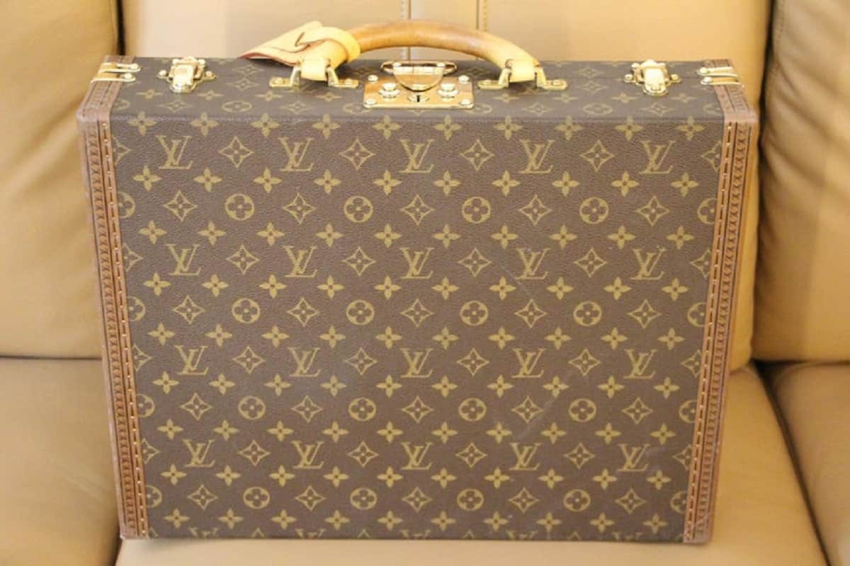 70's, 80's vintage Louis Vuitton monogram envelope style document portfolio  bag.