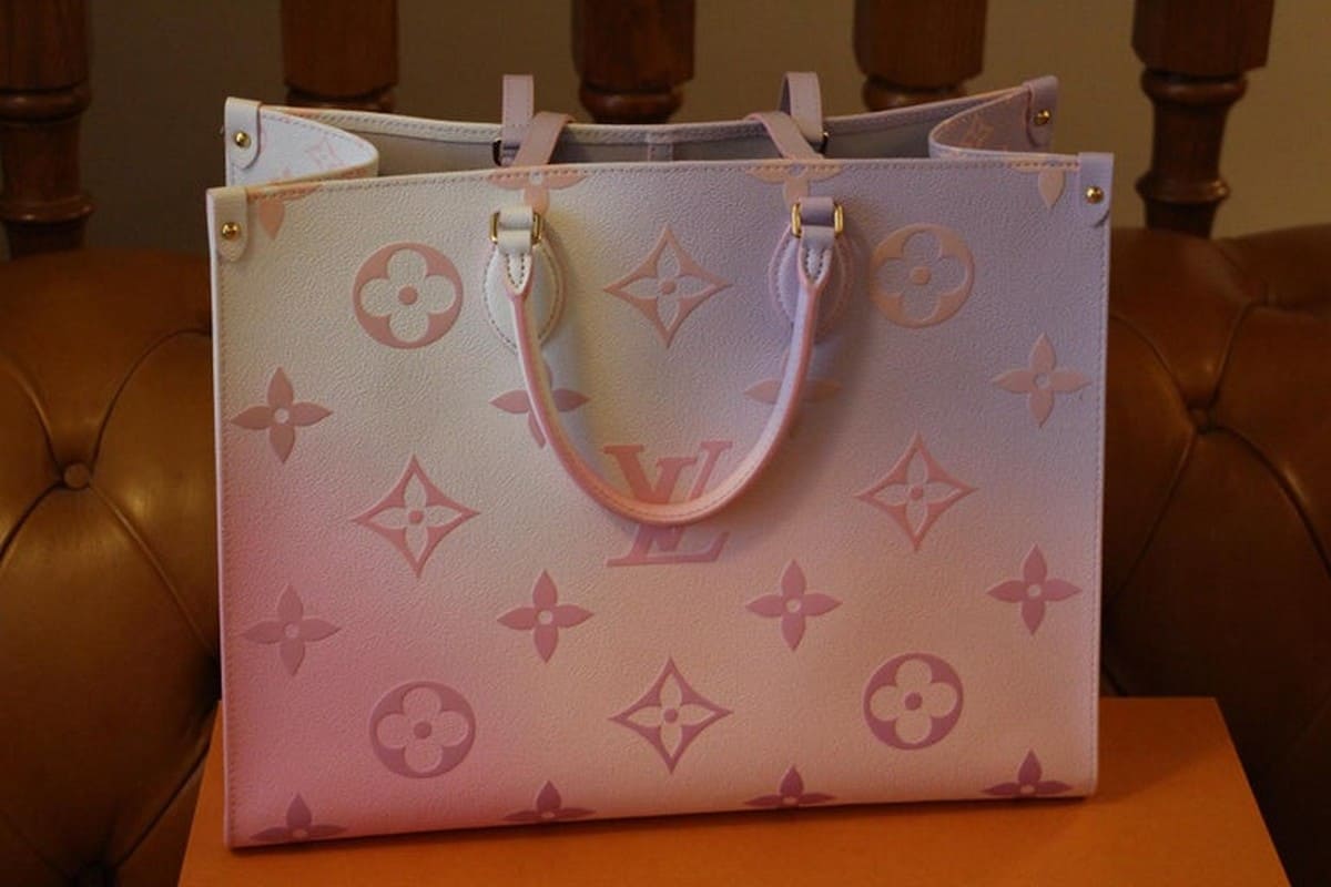 Louis Vuitton Pink And Lavender Gradient Coated Canvas OnTheGo PM