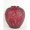 René Lalique : Vase “Perruches” rouge 10