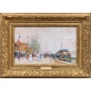 GALIEN LALOUE Eugène Peinture Française 20è siècle Paris le Pavillon Français à l’Exposition Universelle de 1900 Gouache Signée ​​​​​​​Certificat 16