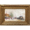 GALIEN LALOUE Eugène Peinture Française 20è siècle Paris le Pavillon Français à l’Exposition Universelle de 1900 Gouache Signée ​​​​​​​Certificat 23