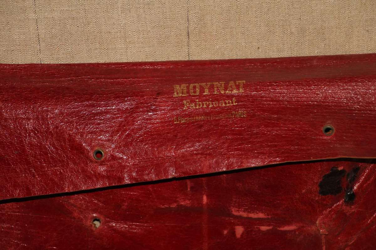 Moynat Hat Trunk Brown Canvas And Leather - Red Rose Paris