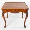 Table à Jeux En Noyer De Style Louis XV. Fin 18ème. 15