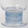 1930 René Lalique – Suite De Trois Verre Chinon Verre Blanc Patiné Bleu 10