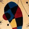 Tapis, ou tapisserie, inspiré par Joan Miro. Travail contemporain 10