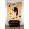 Tapis, ou tapisserie, inspiré par Joan Miro. Travail contemporain 8
