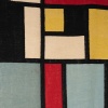 Tapis, ou tapisserie, inspiré par Piet Mondrian. Travail contemporain 14