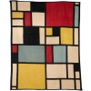 Tapis, ou tapisserie, inspiré par Piet Mondrian. Travail contemporain 12