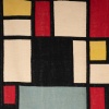 Tapis, ou tapisserie, inspiré par Piet Mondrian. Travail contemporain 11