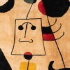 Rug, or tapestry, inspired by Joan Miro. Contemporary work. 10