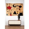Rug, or tapestry, inspired by Joan Miro. Contemporary work. 11