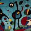 D’après Joan Miro. Tapis, ou tapisserie, en laine. Travail contemporain 12