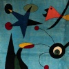 D’après Joan Miro. Tapis, ou tapisserie, en laine. Travail contemporain 9