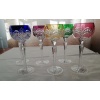 6 grands verres exceptionnels en cristal de couleur ROEMER 13