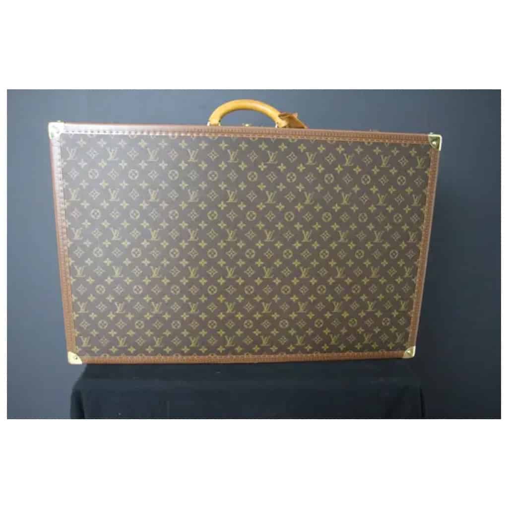 Louis Vuitton Alzer 80 suitcase, Louis Vuitton steamer trunk - Les