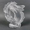 1953 Marc Lalique – Sculpture Deux Poissons Cristal Blanc 11