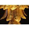Lustre long en verre de Murano doré en forme de palmier 22