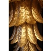 Lustre long en verre de Murano doré en forme de palmier 19