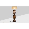 Pied de lampe en bois, sculptural. Années 1980 19